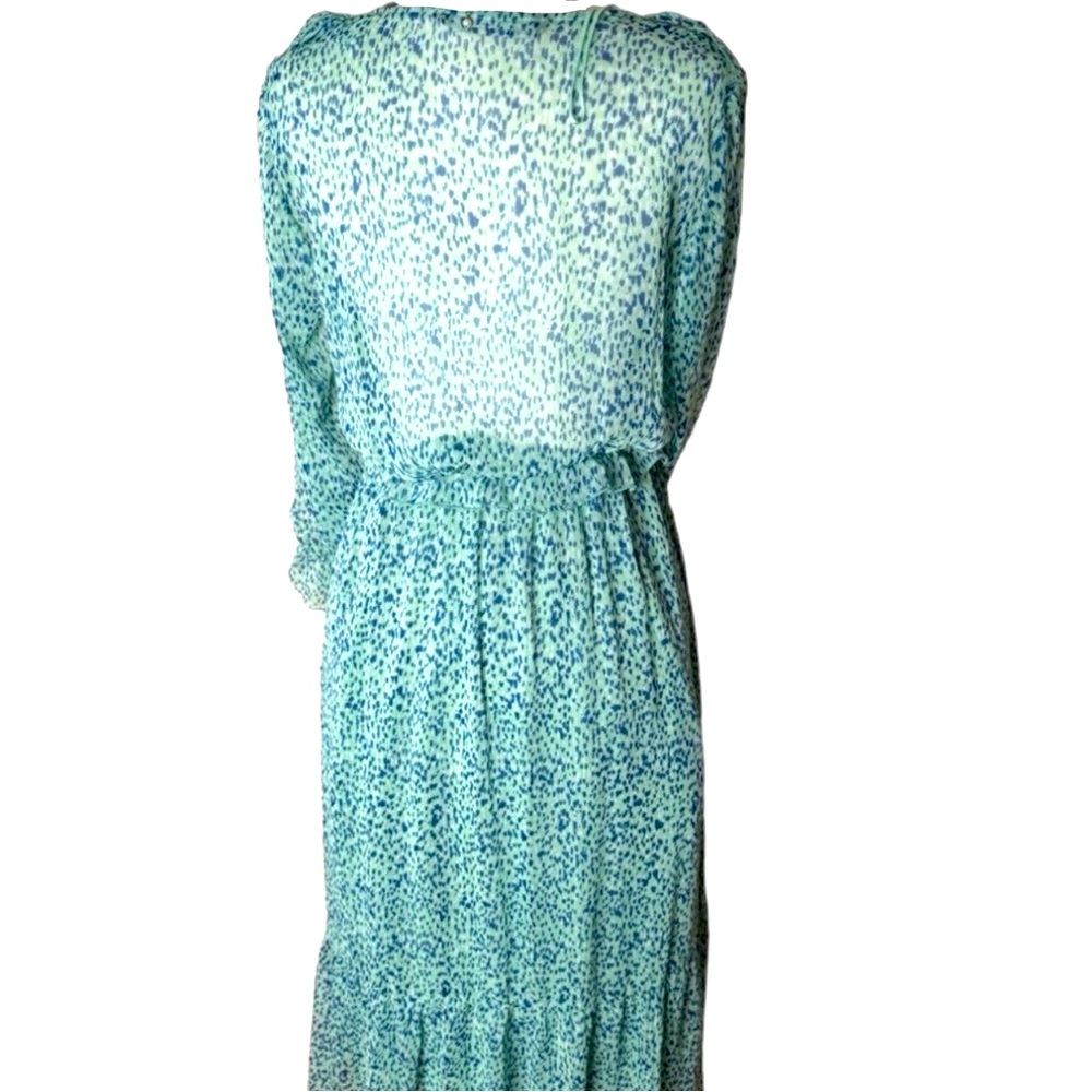 Zara Printed Long Sleeve Ruffled details, Summer/Flowing Dress size M - Picture 4 of 6